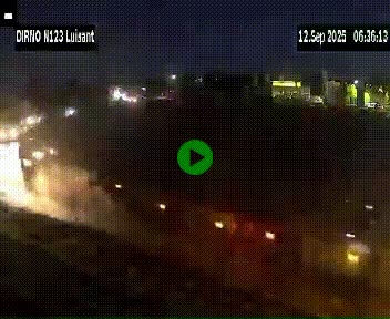 Webcam en périphérie de Chartres sur la N123, à hauteur de Luisant. Vue orientée vers Chartres