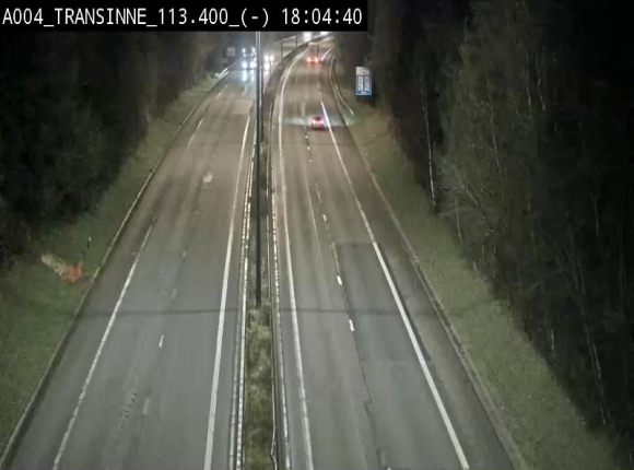 Caméra trafic E411 (A4) - Transinne direction Namur - BK 113.425