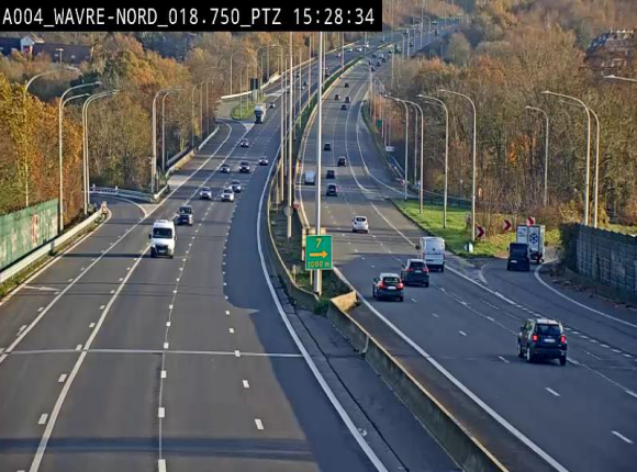 Webcam traffic E411(A4) - BK 18.7 - Bierges (Wavre Nord)