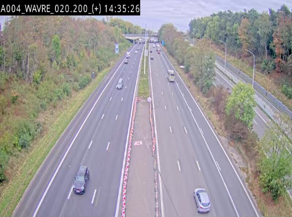 Webcam @ Wavre-sud KP 19.6, A4/E411