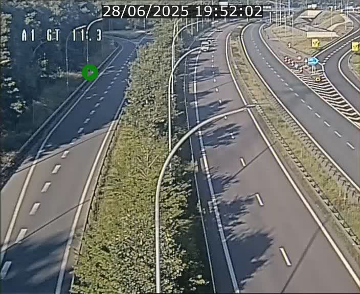 Traffic live webcam Luxembourg Senningerberg - A1 direction Allemagne - BK 11.3