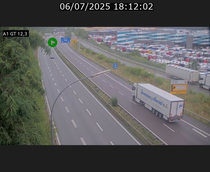 Traffic live webcam Luxembourg Senningerberg - A1 direction Allemagne - BK 12.3