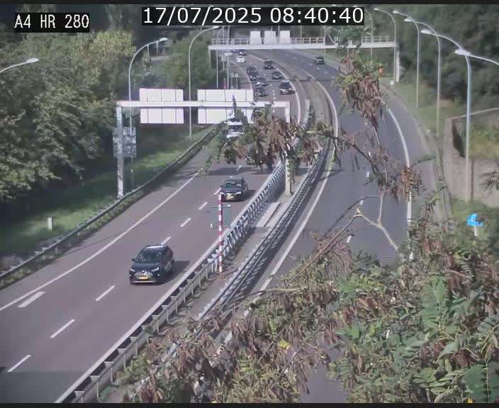 Webcam traffic A4 Luxembourg - BK 0.2 - P+R Bouillon (direction Luxembourg)