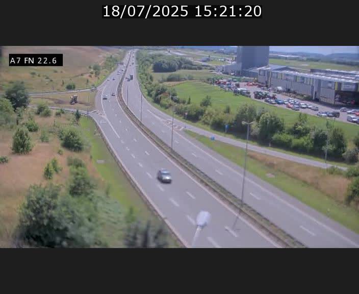 Caméra trafic Luxembourg - A7, Colmar-berg direction Mersch