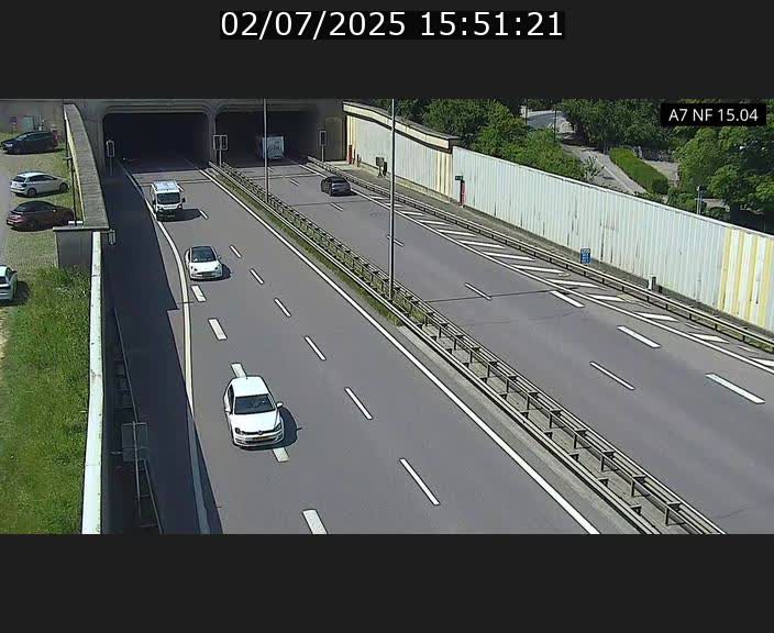 Caméra trafic Luxembourg - A7, Tunnel Mersch, entrée sud, direction Ettelbruck