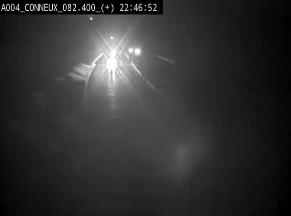 Webcam à hauteur de Conneux sur l'E411 en direction du sud de la Belgique