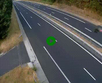 Caméra autoroute A75 à hauteur du col des Issartets en direction de Montpellier