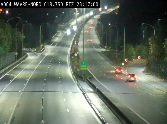 Webcam traffic E411(A4) - BK 18.7 - Bierges (Wavre Nord)