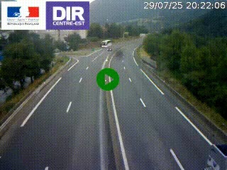 Caméra sur la Nationale 90 (N90) à La Léchère, en direction et à proximité d'Albertville