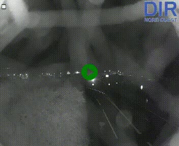 Webcam au début de l'A84 sur le périphérique Ouest de Caen (N814) à hauteur de la sortie 9, Porte de Bretagne