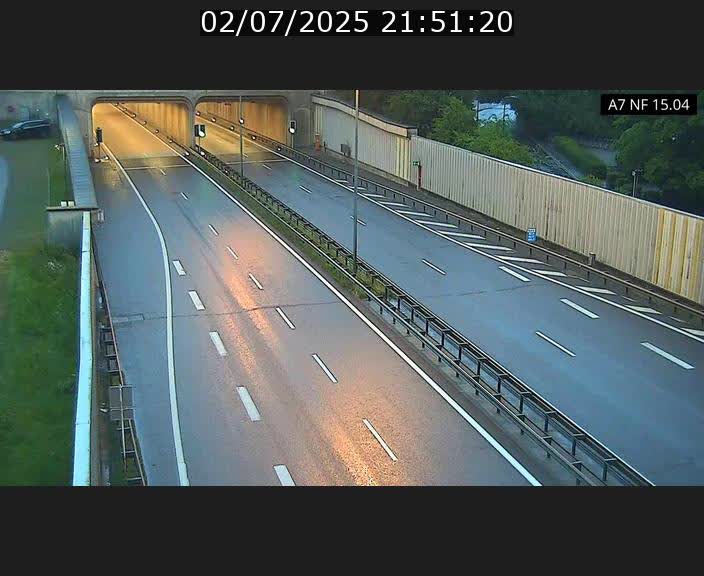 Caméra trafic Luxembourg - A7, Tunnel Mersch, entrée sud, direction Ettelbruck