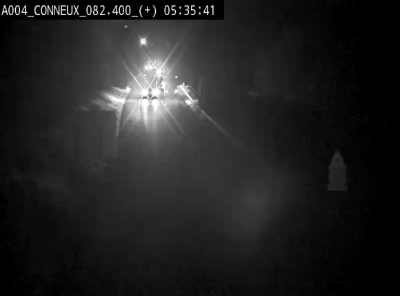 Webcam à hauteur de Conneux sur l'E411 en direction du sud de la Belgique