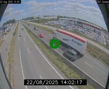 Webcam sur la N165 à hauteur de Caudan, dans le Morbihan.