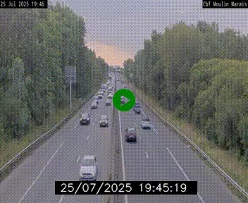 Webcam sur le périphérique de Nantes (N844) entre la Porte de Saint-Luce et la Porte d'Anjou, à l'est de la ville