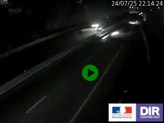 Caméra autoroutière sur l'A47 à hauteur de Givors, a proximité de Lyon. La webcam est orientée vers Lyon
