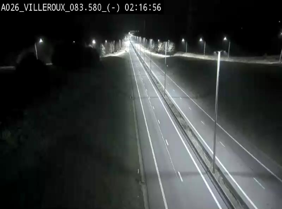 Webcam autoroute A26/E25 à hauteur de Vaux-sur-Sûre, à la jonction avec la N85 en direction de Liège - BK 83.6