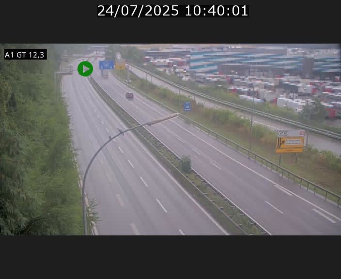 Traffic live webcam Luxembourg Senningerberg - A1 direction Allemagne - BK 12.3