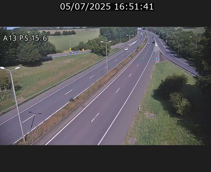 Traffic live webcam Luxembourg Kayl - A13 direction Dudelange - BK 15.6
