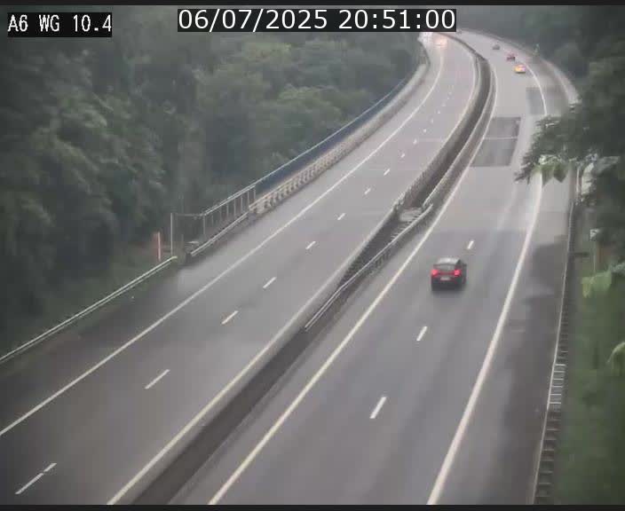 Traffic live webcam Luxembourg Mamer - A6 - BK 10.4 - direction Luxembourg/France/Allemagne