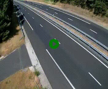 Caméra autoroute A75 à hauteur du col des Issartets en direction de Montpellier