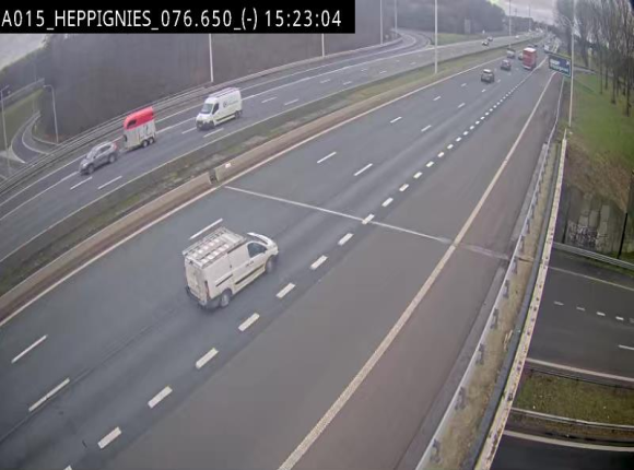 Webcam autoroute Belgique - Heppignies - E42 direction Namur - BK 76.4