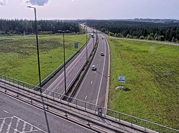 Webcam à la Baraque de Fraiture à la jonction entre l'E25 et la N89 à hauteur de Vielsalm