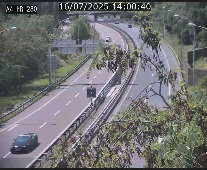 Webcam traffic A4 Luxembourg - BK 0.2 - P+R Bouillon (direction Luxembourg)