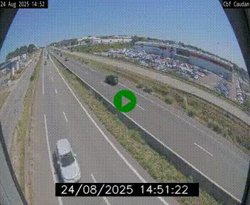 Webcam sur la N165 à hauteur de Caudan, dans le Morbihan.