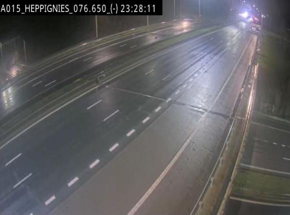 Webcam autoroute Belgique - Heppignies - E42 direction Namur - BK 76.4