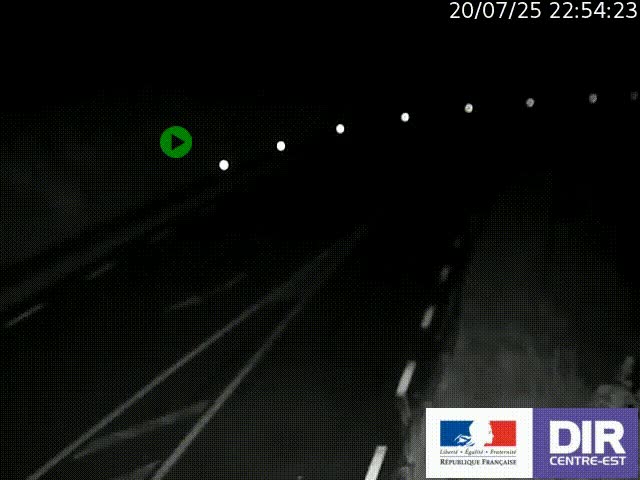 Webcam sur le col Pin Bouchain, vue orientée vers Roanne, en provenance de Lyon sur la nationale 7 (N7)