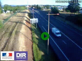 Webcam à Mably, à proximité de Roanne en direction de Moulins sur la N7