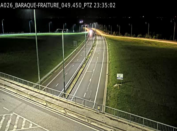 Webcam à la Baraque de Fraiture à la jonction entre l'E25 et la N89 à hauteur de Vielsalm