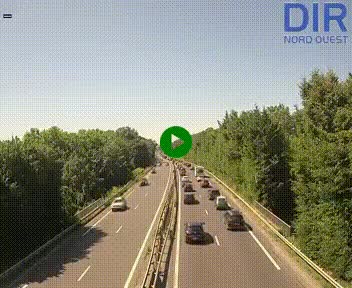 Webcam sur le périphérique de Caen (N814) à l'est de la ville, à Mondeville hauteur de la sortie 2, Presqu'île-Rives de l'Orne, au bout de l'autoroute A13