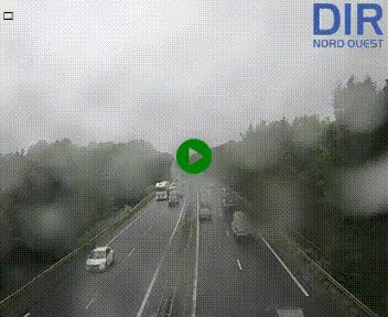 Webcam sur le périphérique de Caen (N814) à l'est de la ville, à Mondeville hauteur de la sortie 2, Presqu'île-Rives de l'Orne, au bout de l'autoroute A13