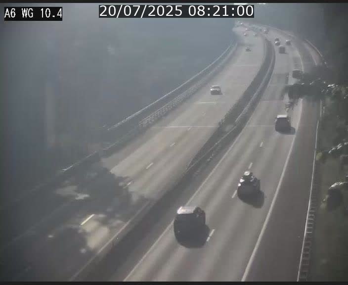 Traffic live webcam Luxembourg Mamer - A6 - BK 10.4 - direction Luxembourg/France/Allemagne