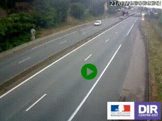 Caméra autoroutière sur l'A47 à hauteur de Givors, a proximité de Lyon. La webcam est orientée vers Lyon