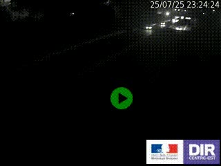 Caméra autoroutière sur l'A47 à hauteur de Givors, a proximité de Lyon. La webcam est orientée vers Lyon