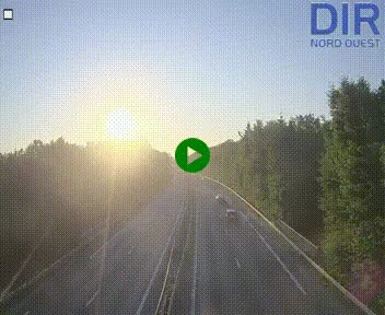 Webcam sur le périphérique de Caen (N814) à l'est de la ville, à Mondeville hauteur de la sortie 2, Presqu'île-Rives de l'Orne, au bout de l'autoroute A13