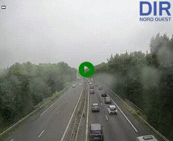 Webcam sur le périphérique de Caen (N814) à l'est de la ville, à Mondeville hauteur de la sortie 2, Presqu'île-Rives de l'Orne, au bout de l'autoroute A13
