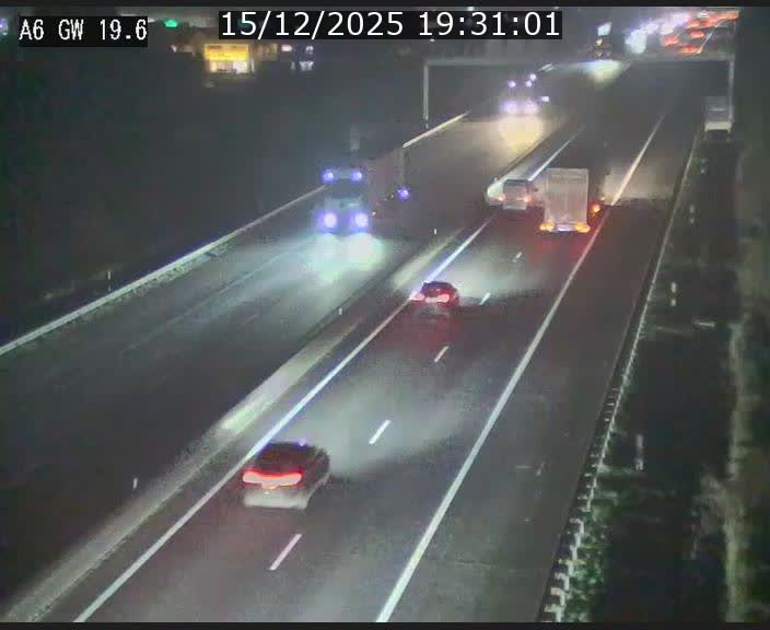 Traffic live webcam Luxembourg - Steinfort - A6 - BK 19.6 - direction Belgique