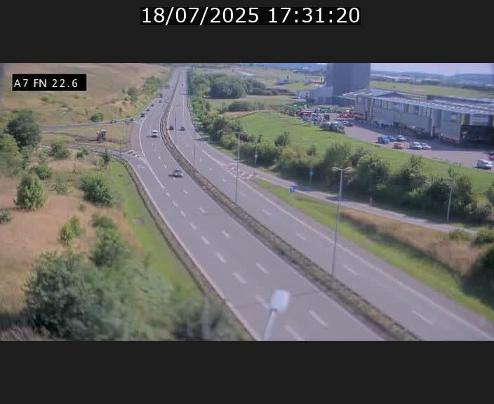 Caméra trafic Luxembourg - A7, Colmar-berg direction Mersch