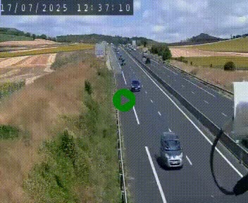 Caméra autoroute A75 à hauteur de Le Crest, en direction de Montpellier