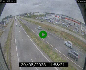 Webcam sur la N165 à hauteur de Caudan, dans le Morbihan.