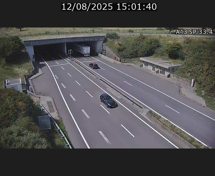 Webcam trafic sur A13 à hauteur d'Altwies en direction de Mondorf-les-bains et en provenance de l'Allemagne