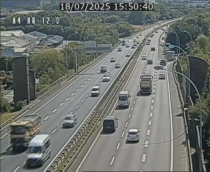 Traffic live webcam Luxembourg Jonction Foetz - A4 - BK 12.0 - direction Esch sur Alzette