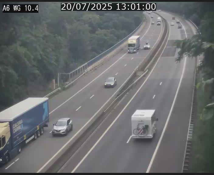 Traffic live webcam Luxembourg Mamer - A6 - BK 10.4 - direction Luxembourg/France/Allemagne