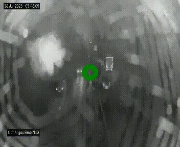 Webcam routière à la fin de la N10, en périphérique ouest d'Angouleme, proche de la jonction avec l'A10