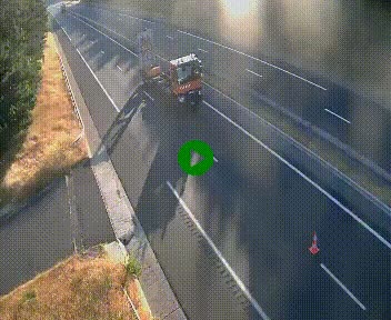 Caméra autoroute A75 à hauteur du col des Issartets en direction de Montpellier