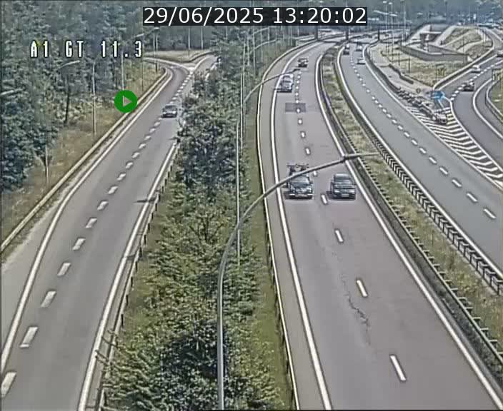 Traffic live webcam Luxembourg Senningerberg - A1 direction Allemagne - BK 11.3