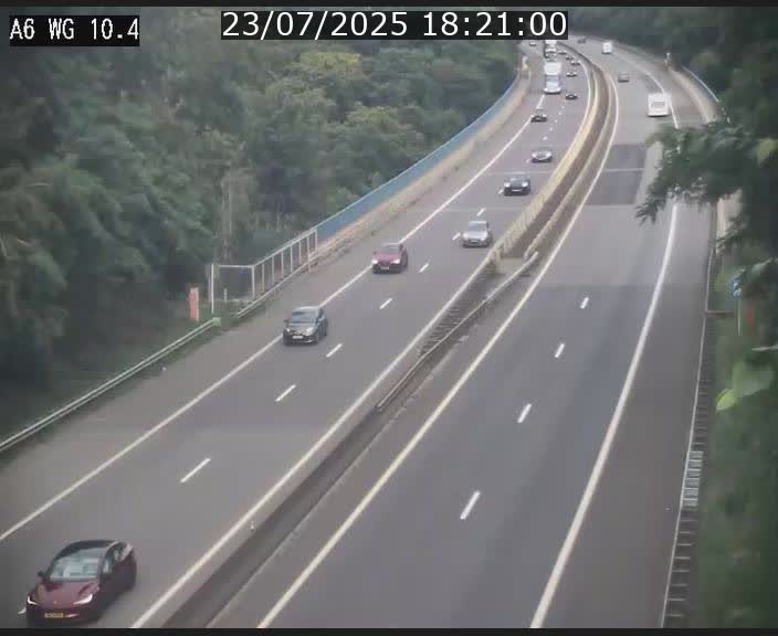 Traffic live webcam Luxembourg Mamer - A6 - BK 10.4 - direction Luxembourg/France/Allemagne